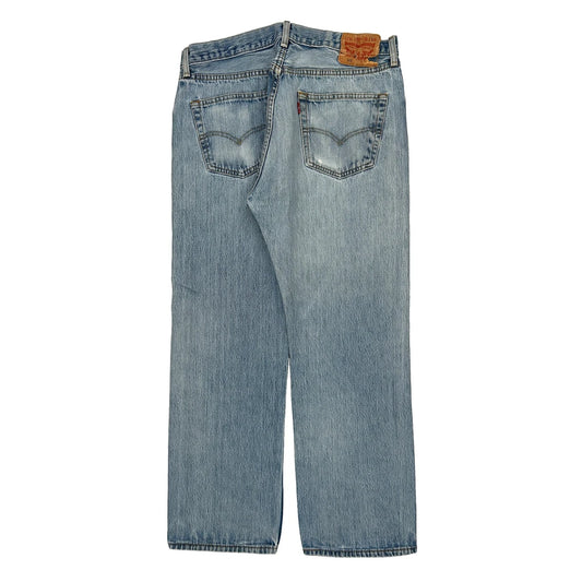 501 Levis Jeans - 34W 29L Light Wash Denim
