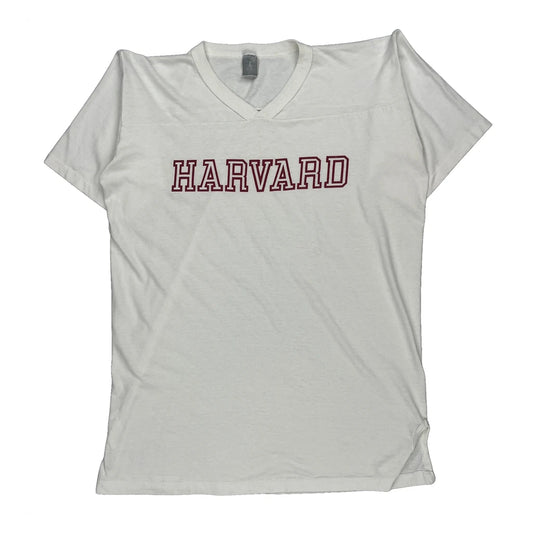 Harvard Unbranded College T-Shirt - XL White Cotton