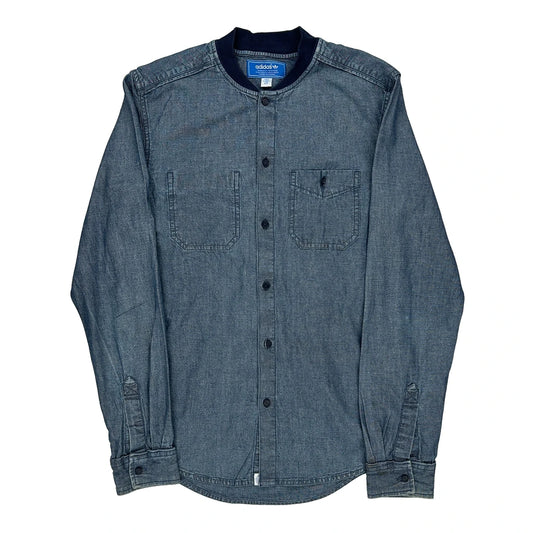 Adidas Denim Shirt - Small Blue Denim