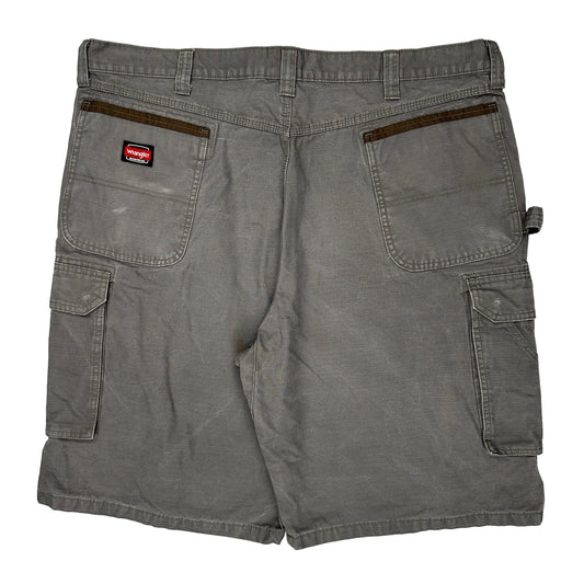 Wrangler Cargo Shorts - 41W 11L Grey Cotton