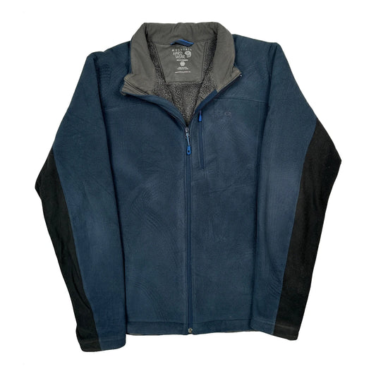 Mountain Hard Wear Fleece Jacket - Large Blue Polyester