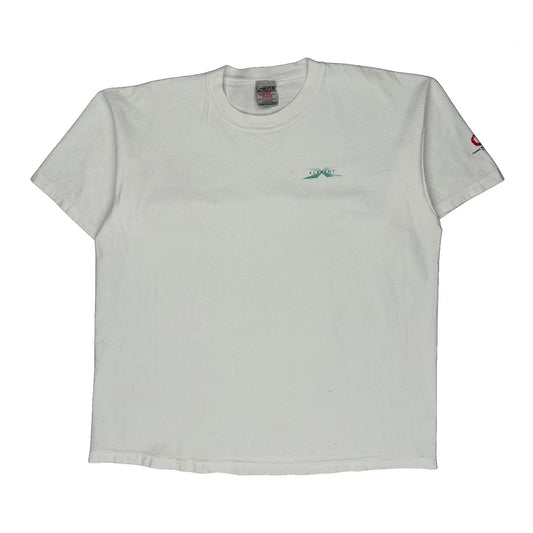 Vintage Oneita T-Shirt - XL White Cotton