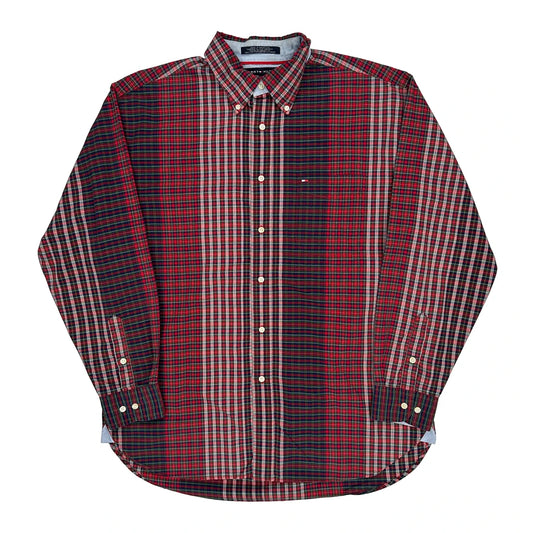 Tommy Hilfiger Checked Shirt - Large Multicoloured Cotton
