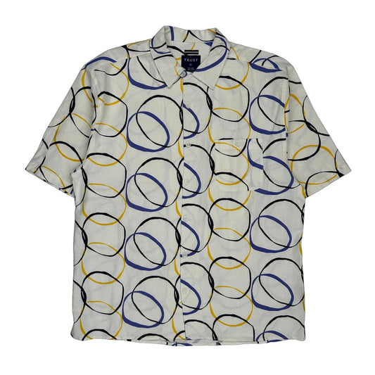 Trust Short Sleeve Shirt - XL White Linen Blend