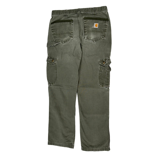 Carhartt Cargo Trousers - 31W 29L Green Cotton
