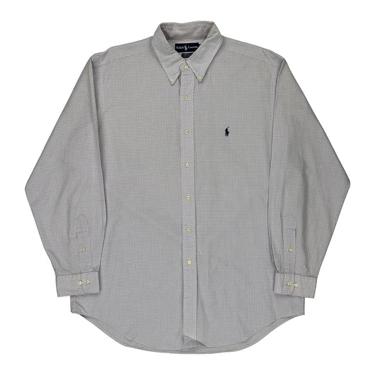 Yarmouth Ralph Lauren Checked Shirt - Large Blue Cotton