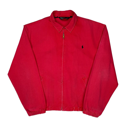 Polo By Ralph Lauren Harrington Jacket - Large Red Cotton