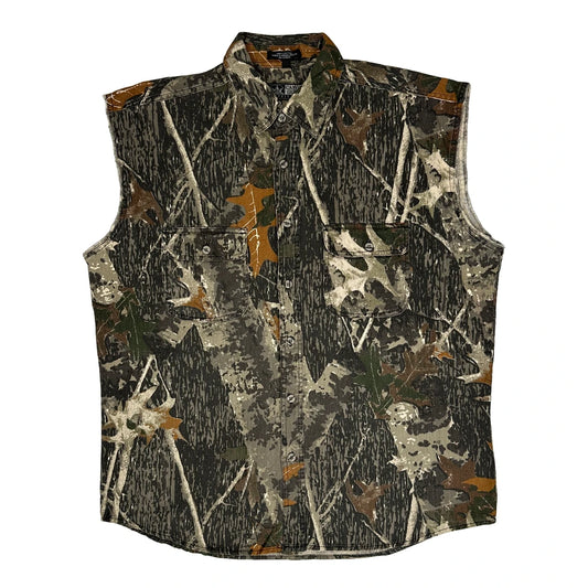 Canyon Guide Outfitters Camo Shirt - XL Green Cotton