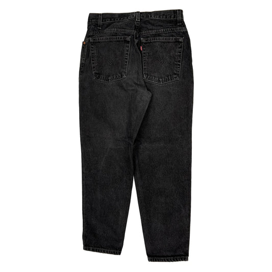 Levis 550 Petite Jeans - 29W UK 10 Black Cotton