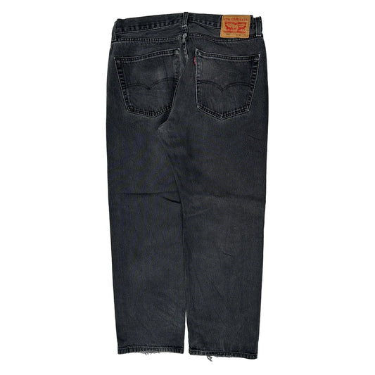 Vintage 505 Levis Jeans - 35W 28L Black Denim