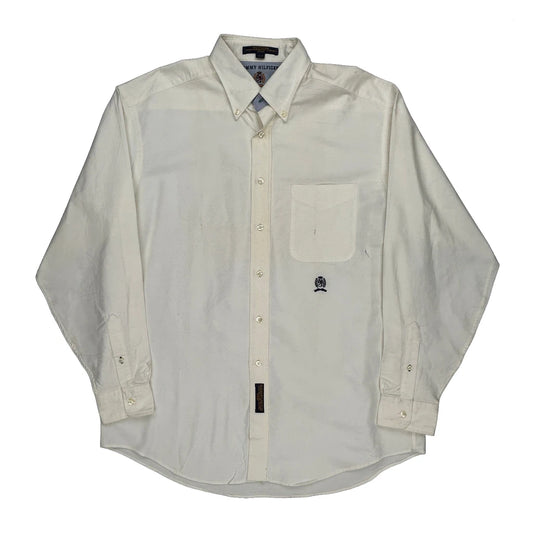 Tommy Hilfiger Shirt - Large White Cotton
