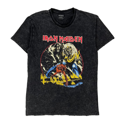 The Number Of The Beast World Tour 1982-83 Iron Maiden Band T-Shirt - Medium Black Cotton