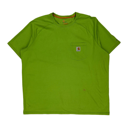 Carhartt T-Shirt - 2XL Green Cotton