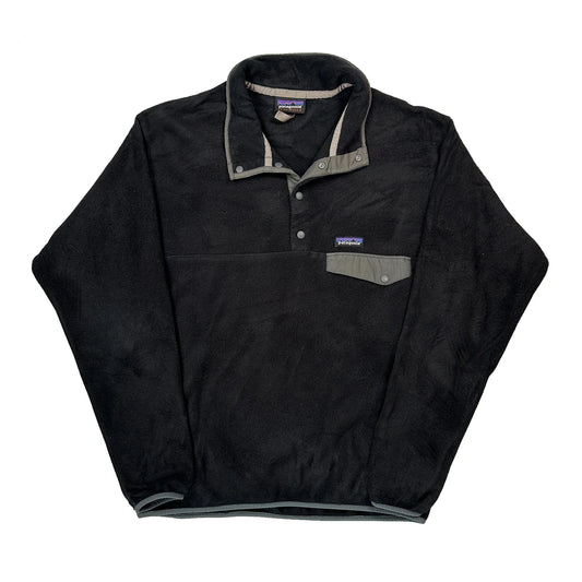 Synchilla Patagonia Snap T Fleece - Large Black Polyester
