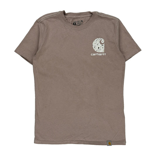 Carhartt Graphic T-Shirt - XS Brown Cotton