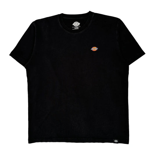 Dickies T-Shirt - Large Black Cotton