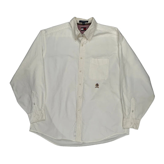 Tommy Hilfiger Shirt - Large White Cotton