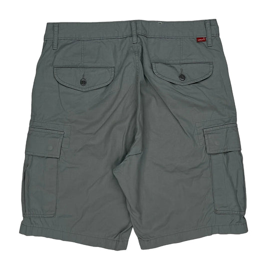 Vintage Levis Cargo Shorts - 32W 10L Grey Cotton