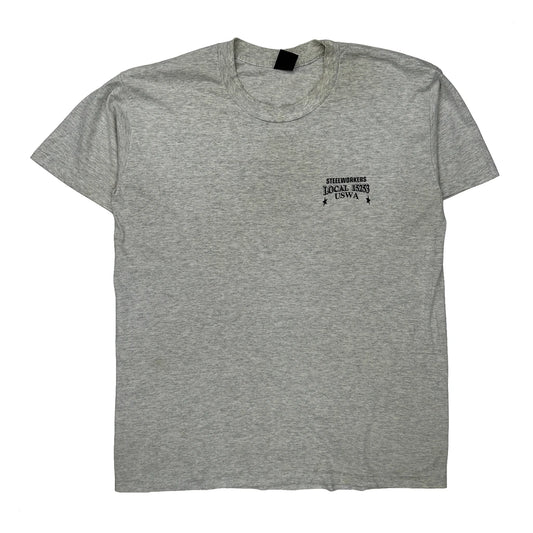 Steelworkers Local 15253 Unbranded Graphic T-Shirt - 2XL Grey Cotton