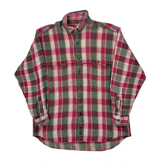 Timberland Checked Flannel Shirt - Large Multicoloured Cotton
