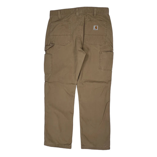 Carhartt Carpenter Trousers - 34W 30L Khaki Cotton