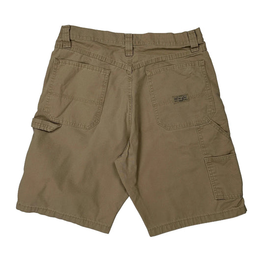 Wrangler Carpenter Shorts - 32W 10L Beige Cotton