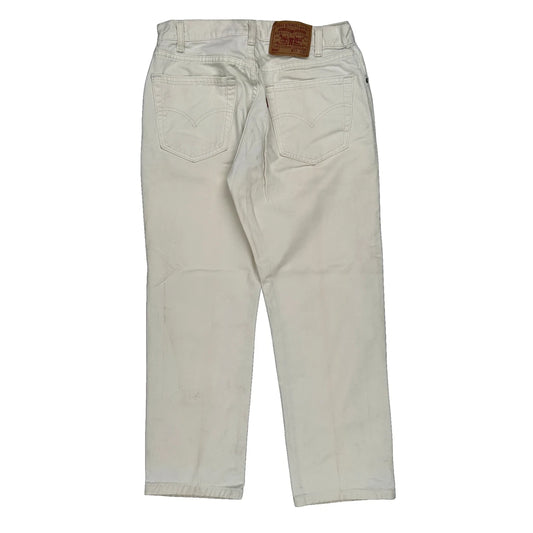 Made In USA Levis 505 Jeans - 30W 30L White Cotton