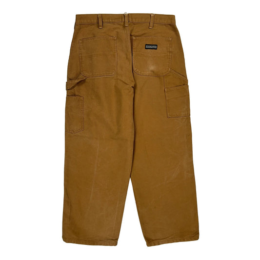 Dakota Grizzly Carpenter Trousers - 32W 30L Brown Cotton