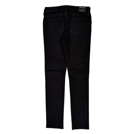 Vintage True Religion Skinny Jeans - 30W 31L Black Cotton Blend