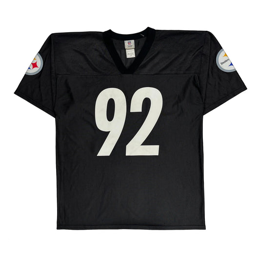 Steelers N.F.L. Team Apparel Football Jersey - Large Black Polyester