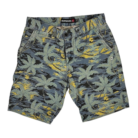 Quiksilver Floral Shorts - 29W 9L Multicoloured Cotton