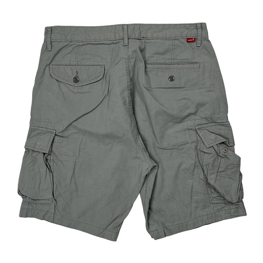 Levis Cargo Shorts - 34W 11L Grey Cotton