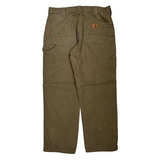 Carhartt Carpenter Trousers - 33W 29L Brown Cotton