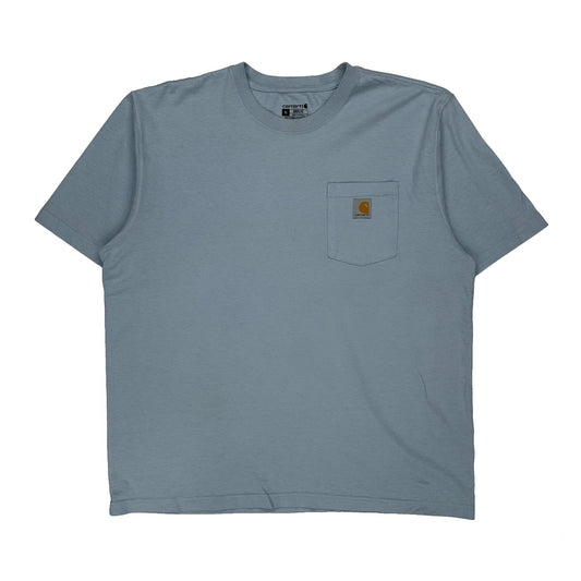 Vintage Carhartt T-Shirt - XL Blue Cotton