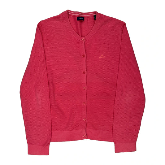 Gant Cardigan - Large Pink Cotton