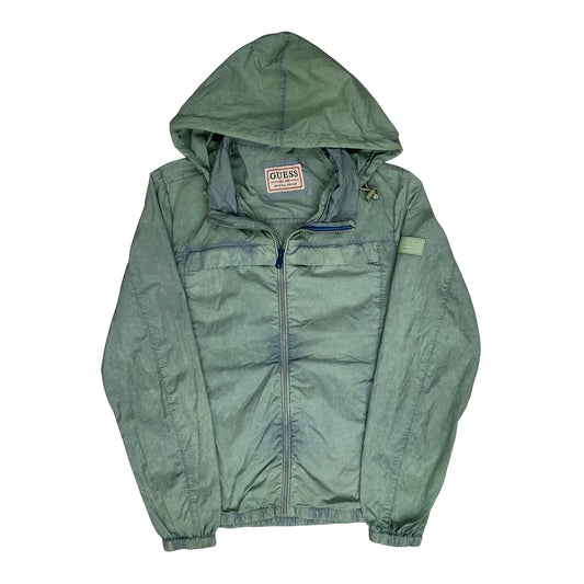 Vintage Guess Windbreaker - Medium Green Nylon