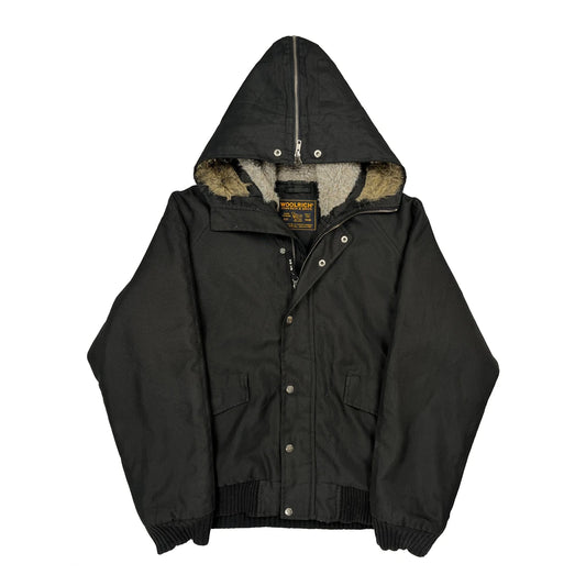 Woolrich Bomber Jacket - XL Black Polyester