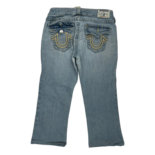 Vintage True Religion Boot Cut Jeans - 27W UK 6 Light Wash Denim