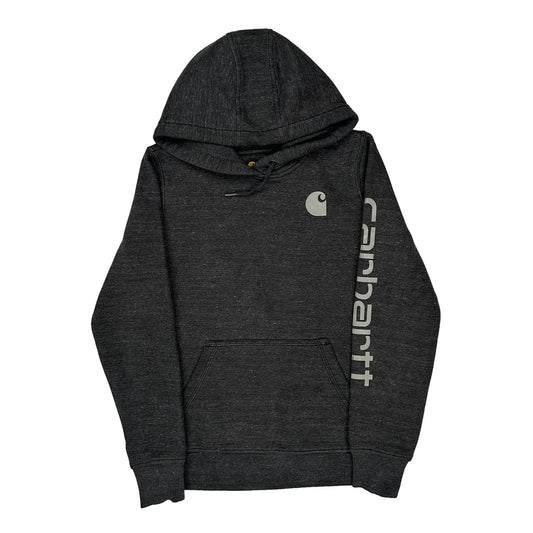 Carhartt Hoodie - Small Grey Cotton Blend