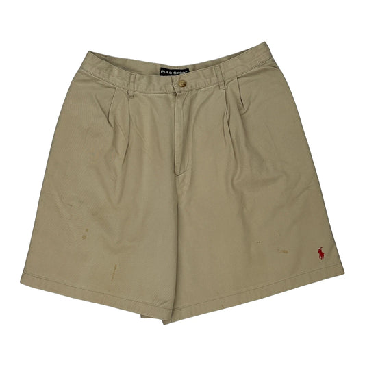 Polo Sport Chino Shorts - 32W UK 14 Beige Cotton