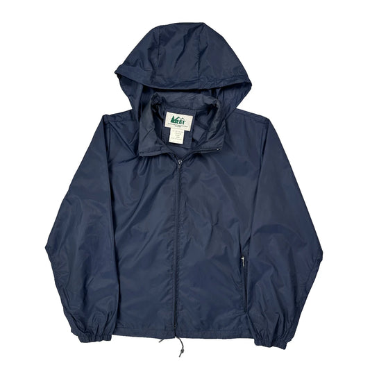 Vintage Rei Windbreaker - Large Navy Nylon