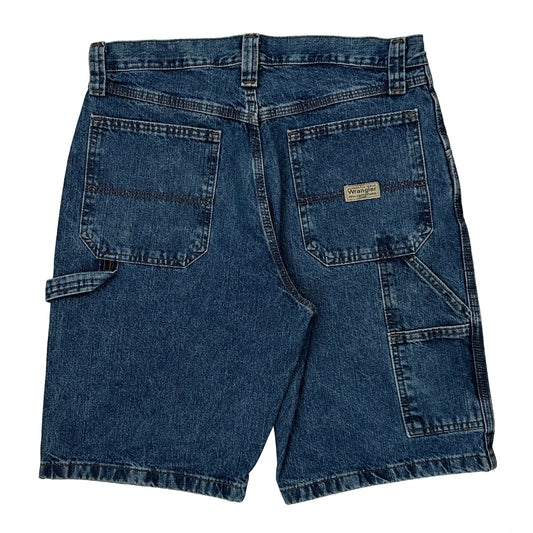 Wrangler Carpenter Shorts - 30W 9L Blue Cotton