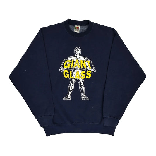 Giant Glass Fruit Of The Loom Graphic Sweatshirt - XL Navy Cotton Blend