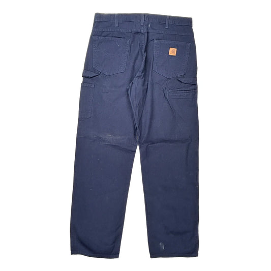 Carhartt Carpenter Trousers - 32W 32L Navy Cotton