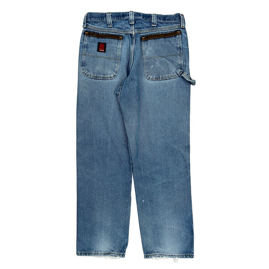 Wrangler Carpenter Jeans - 33W 32L Blue Cotton