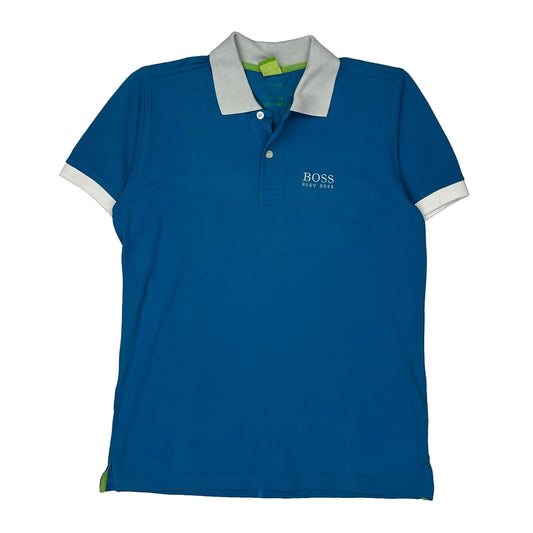 Hugo Boss Polo Shirt - Medium Blue Cotton