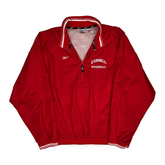 Cornell Reebok College Baseball Jacket - 2XL Red Polyester