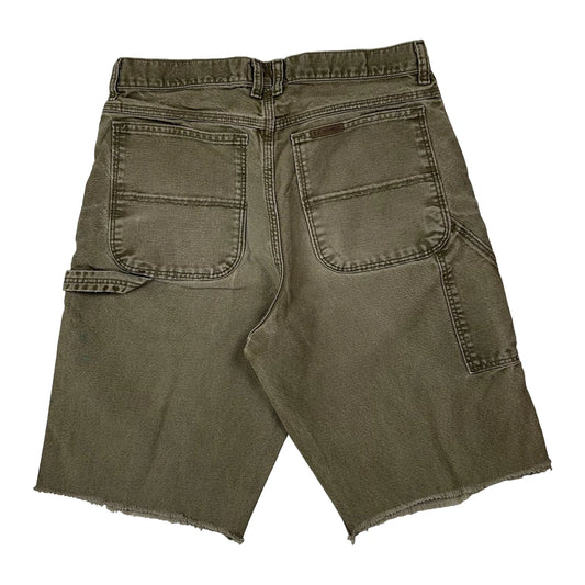 Schmidt Carpenter Shorts - 30W 12L Brown Cotton