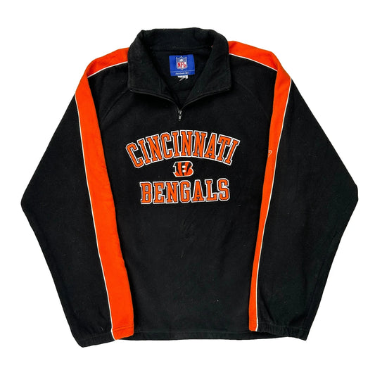 Vintage Cincinnati Bengals Reebok Football Fleece - Large Black Polyester