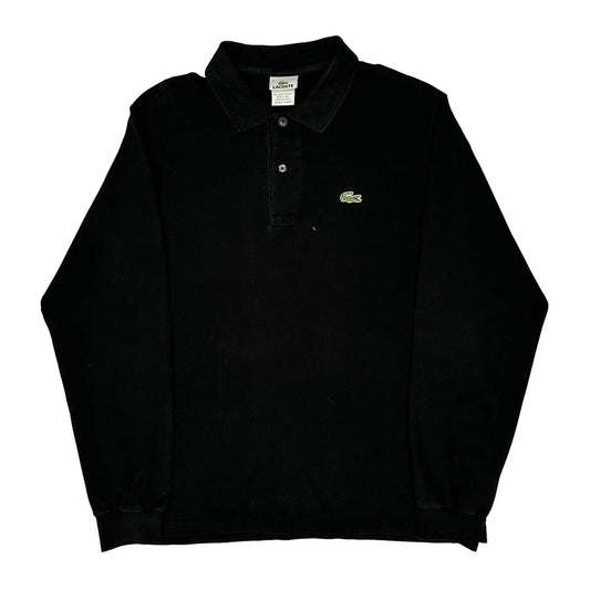 Lacoste Polo Shirt - Large Black Cotton